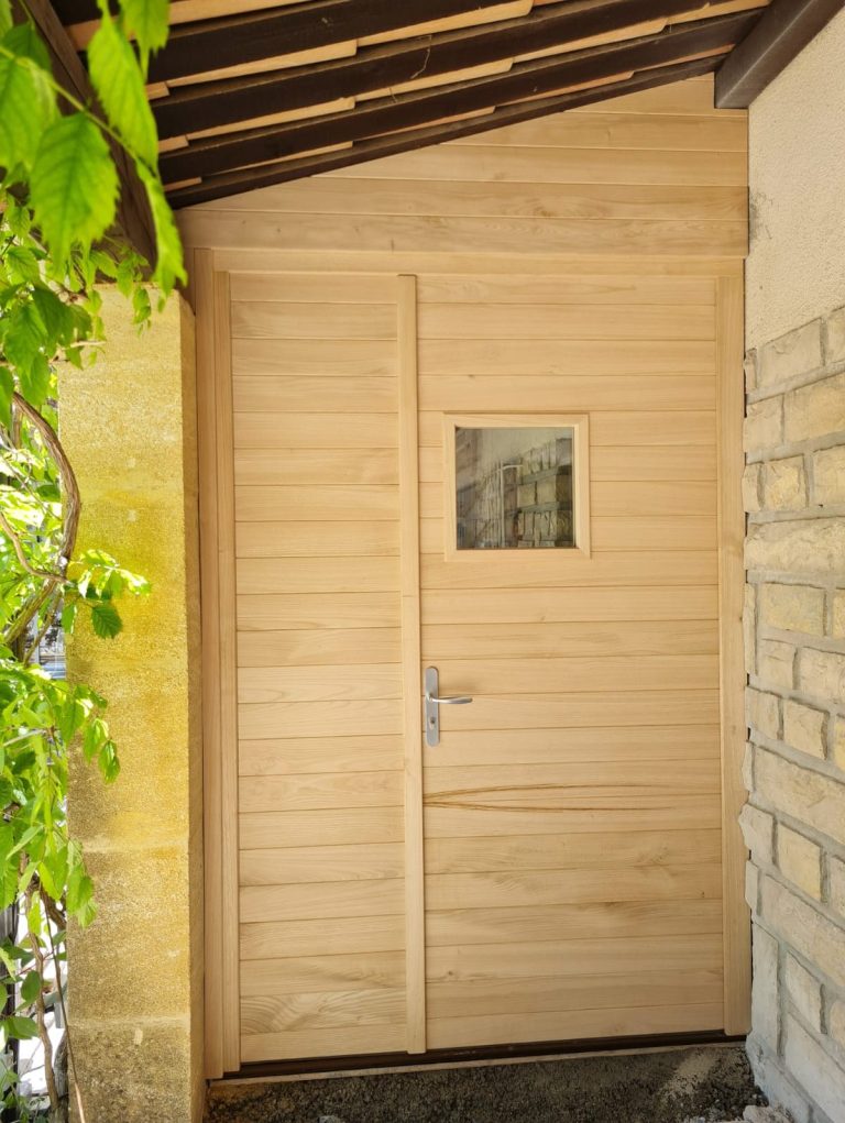 Porte trapèze sur mesure en Châtaigner à La Voulte-sur-Rhône