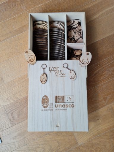 Porte-clé et magnets bois